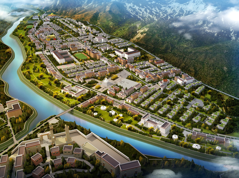 西藏荣布特色小城镇规划Tibet Rongbu Characteristic Town，面积439900平方米.jpg