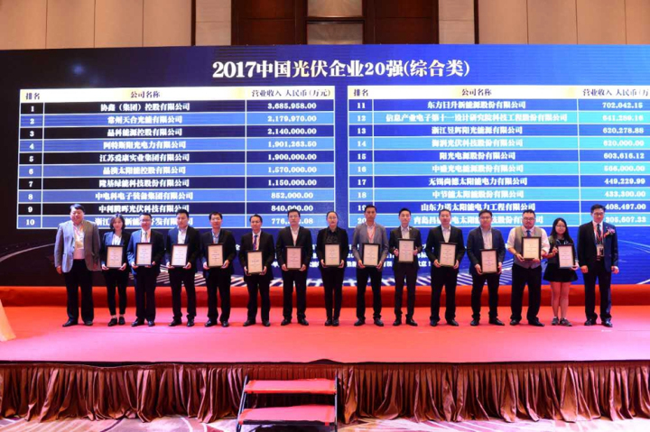 2-我院在2017中国光伏企业20强排行榜综合类中获奖高级副院长余才志代表我院上台领奖.jpg